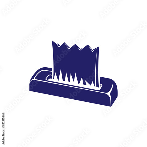 Nail Clippers Closeup with Clipped Fingernail.