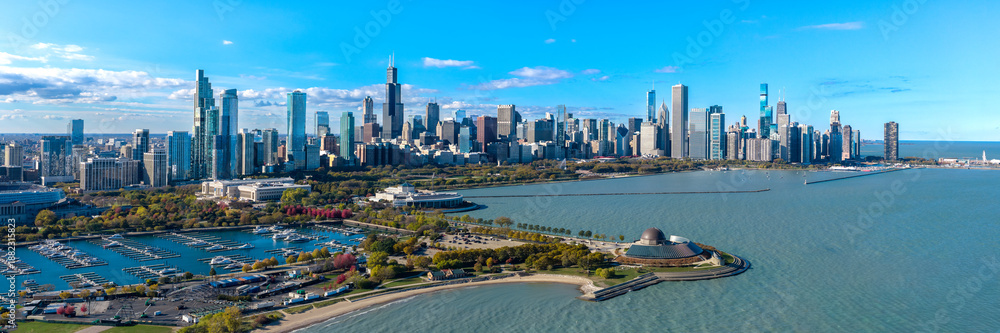 Fototapeta premium Chicago Illinois Downtown Skyline