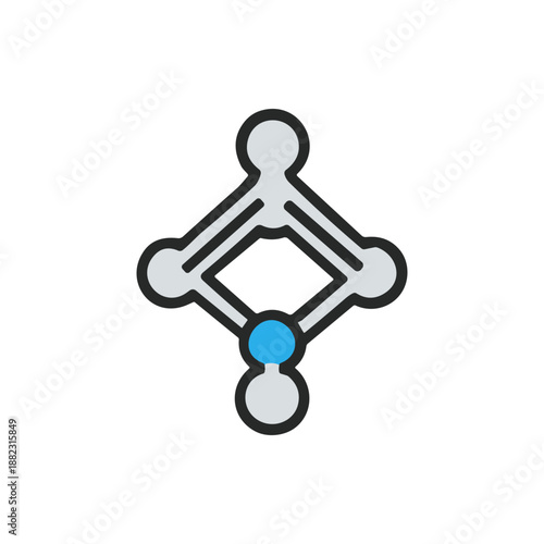 Simple Network Diagram with Central Node.