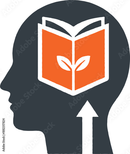 Growth Mindset Educational Brain Concept