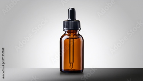 Wallpaper Mural Amber Glass Dropper Bottle With Custom Label Isolated On Transparent Background Torontodigital.ca