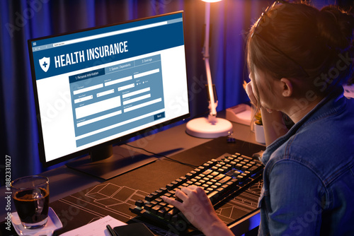 Photos Health insurance web site brisk registration system for easy form filling