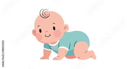 baby crawling