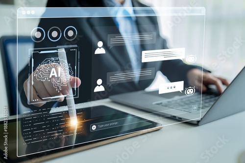 Foto A user interface of a conversational AI platform