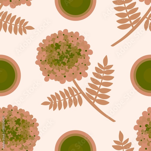 Floral seamless flowers pattern for wrapping paper and fabrics and kids clothes and spring party textiles and linens