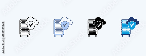 Mainframe Multiple Icon Illustration Vector
