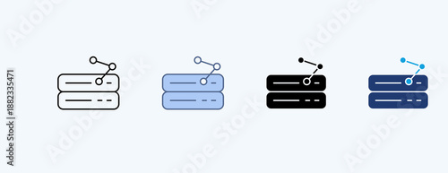 Shared Multiple Icon Illustration Vector