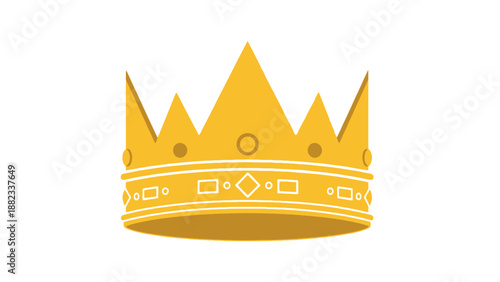 Golden Royal Crown Symbolizing Monarchy and Power.