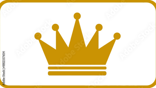 Golden Crown Symbolizing Royalty and Authority.