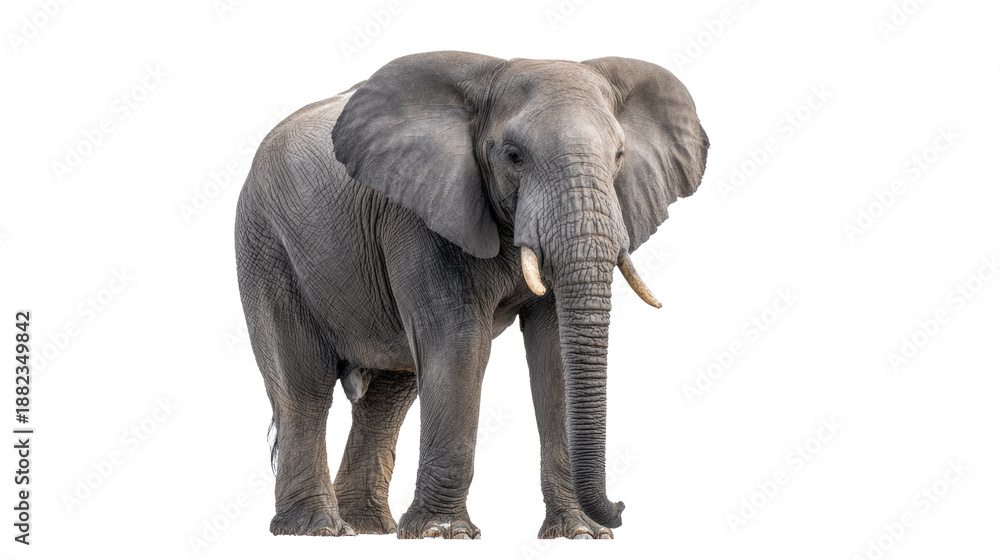 Fototapeta premium Majestic Elephant Isolated