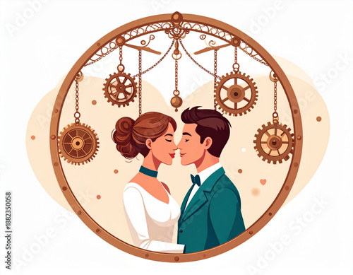 Victorian Clockwork Embrace
