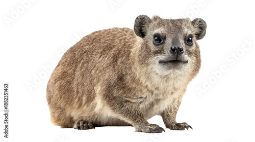 Rock Hyrax on Transparent Background