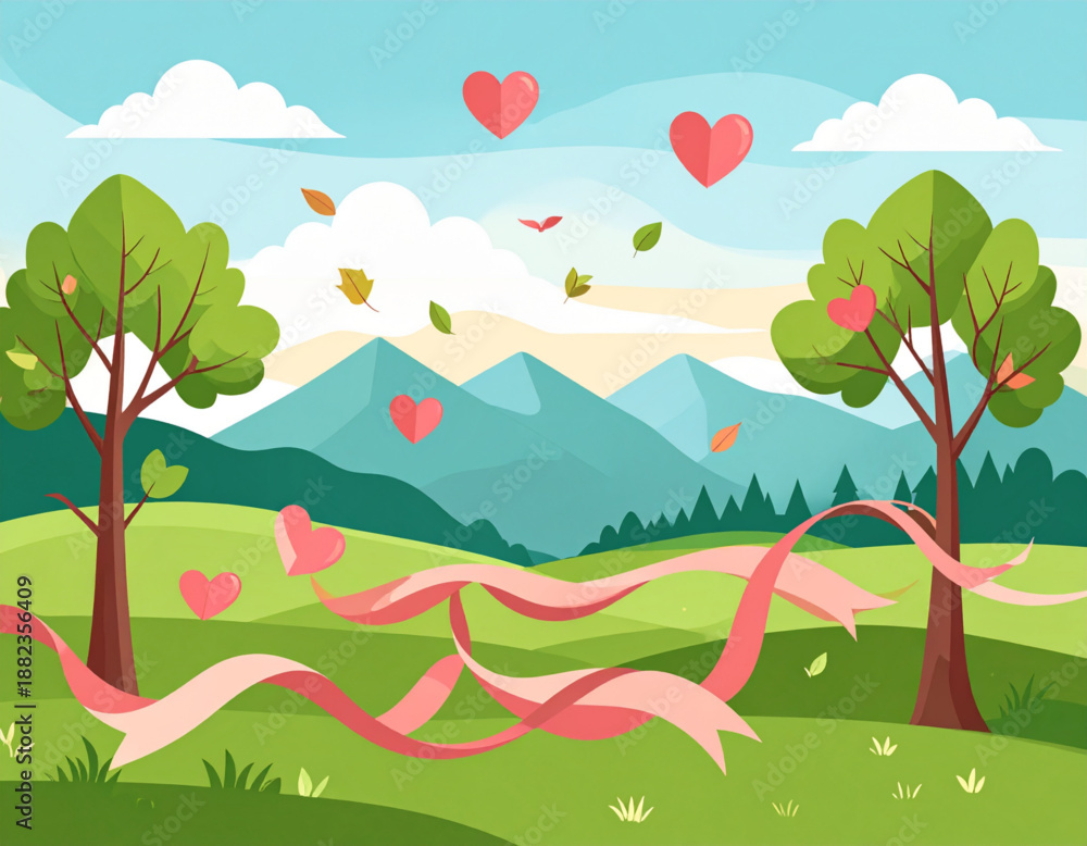 Obraz premium Whispering Wind Scrolls