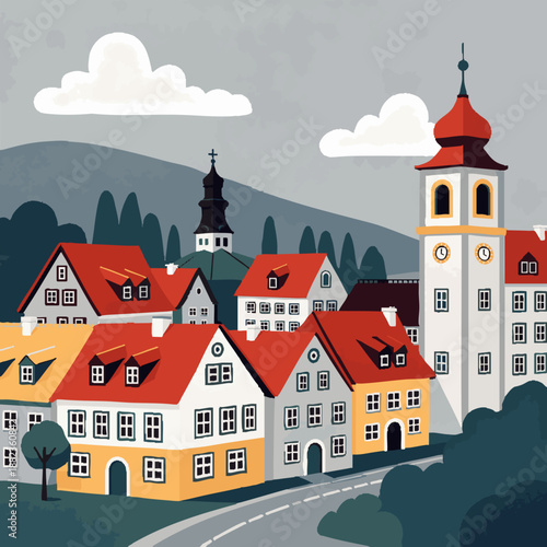 Small European village