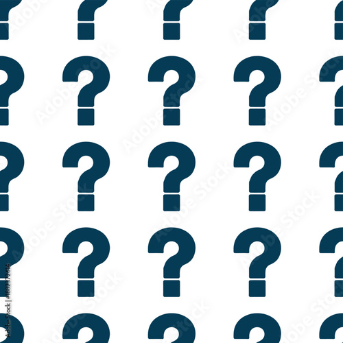 A mysterious pattern of question marks on a white background