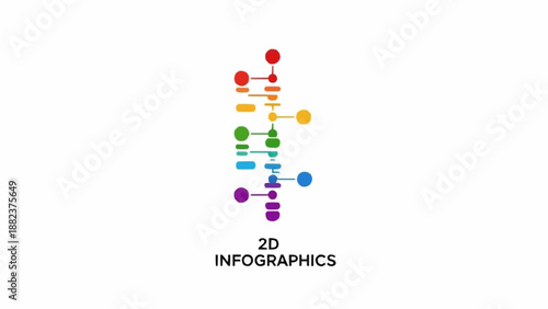 Colorful 2D Infographic Design Elements.