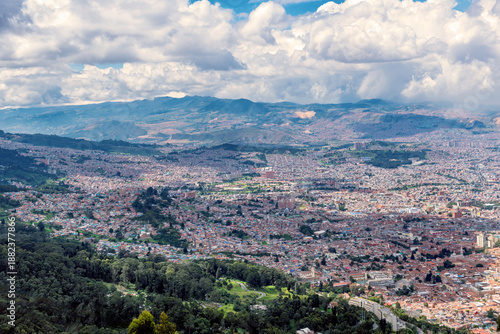 From Monserrate, overlooking Bogota and the Cerros Orientales.