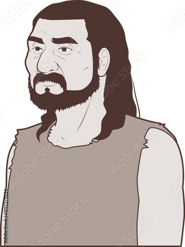 原始時代の男性っぽい人