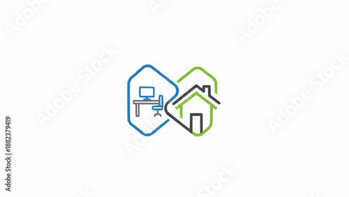 Real Estate and Technology Logo.