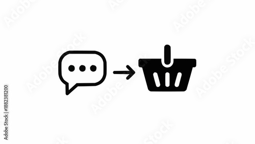 Black shopping cart icon added.