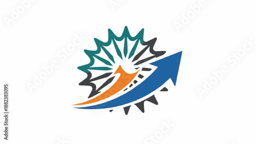 Colorful Arrow Graphic Design Element.