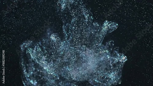 Galactic Nebula Flow Soft, glowing energy particles spiraling and intertwining like distant stardust, with subtle color gradients.