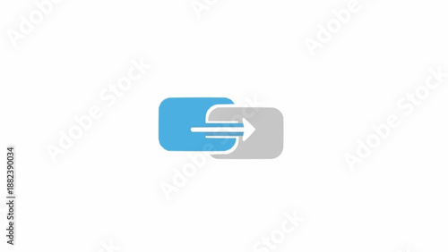 Blue and grey switch button icon.