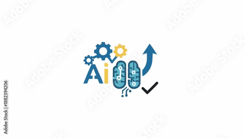 Artificial Intelligence Logo Design Concept.