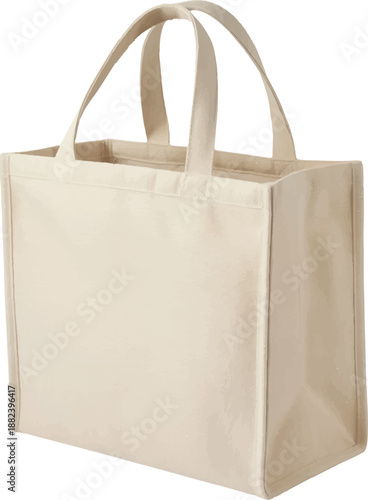 brown paper bag isolated