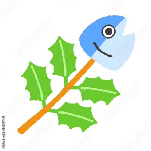 かわいい柊鰯のイラスト