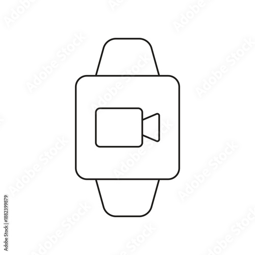 Smartwatch video camera recorder movie icon