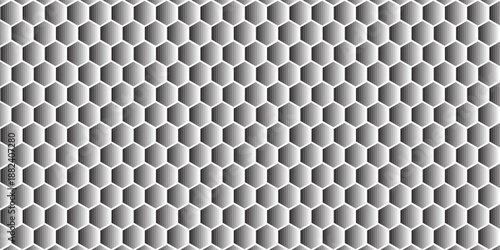 Soccer ball pattern. 3D black and white hexagon soccer ball pattern background. football ball seamless pattern background