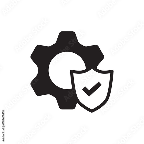 Success Configuration Check Mark Solid Settings Icon