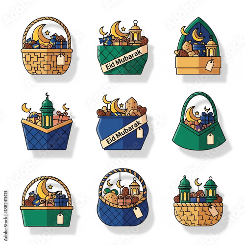 Eid Mubarak Islamic Ramadan Kareem Gift Bags.