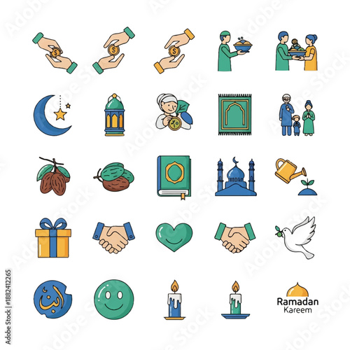 Ramadan Kareem Islamic Icons and Symbols 2.