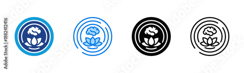 Mindfulness Consistent and versatile vector icons illustrating essential concepts in various styles