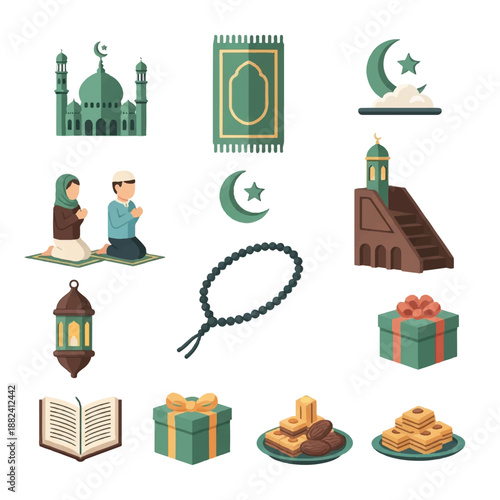 Islamic Symbols and Icons Collection 13.