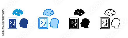 Introspection Consistent and versatile vector icons illustrating essential concepts in various styles