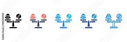 Balance Consistent and versatile vector icons illustrating essential concepts in various styles