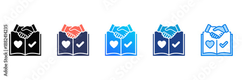 Honesty Consistent and versatile vector icons illustrating essential concepts in various styles