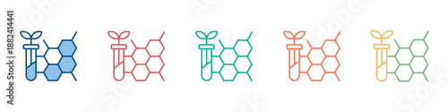 Biotechnology Icon Set Multiple Style Collection 