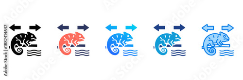 Detachment Consistent and versatile vector icons illustrating essential concepts in various styles