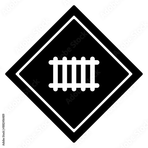 railroad sign icon
