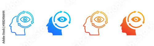 Awareness Loop Consistent and versatile vector icons illustrating essential concepts in various styles