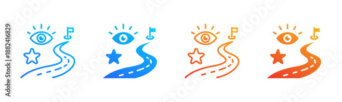 Intention Consistent and versatile vector icons illustrating essential concepts in various styles