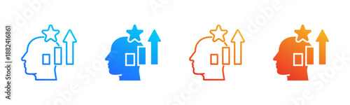 Self-Growth Consistent and versatile vector icons illustrating essential concepts in various styles