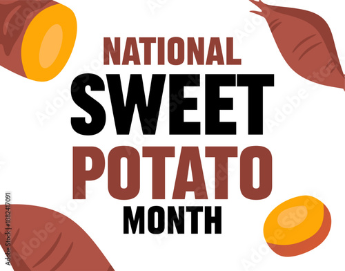 National Sweet Potato Month with delicious sweet potatoes