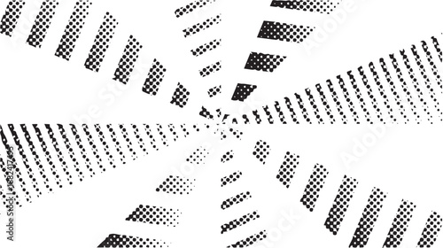 太陽　スクリーントーン　モノクロ　模様　背景