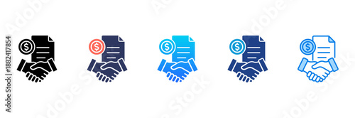 Deal Closing Consistent and versatile vector icons illustrating essential concepts in various styles