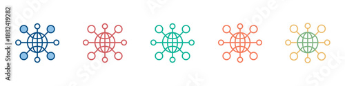 Connectivity Icon Set Multiple Style Collection 